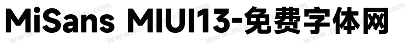 MiSans MIUI13字体转换